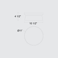 Skirt 11" Flush Mount