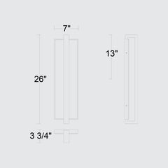 Seafoam 26" Outdoor Wall Sconce