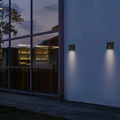 Ribbed 5-1/8" Outdoor Wall Sconce