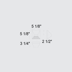 Ribbed 5-1/8" Outdoor Wall Sconce