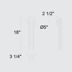 Tig 18" Outdoor Wall Sconce