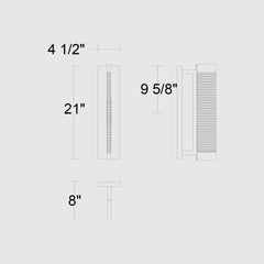 Solice 21" Outdoor Wall Sconce