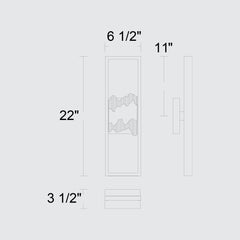 Sunrize 22" Outdoor Wall Sconce