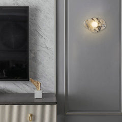 Sand Black - White Marble