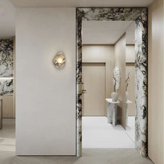 Sand Black - White Marble