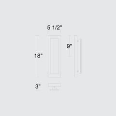 Zoey 18" Outdoor Wall Sconce