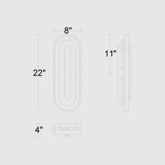 Roundabout 22" Wall Sconce