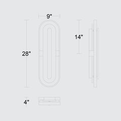 Roundabout 28" Wall Sconce