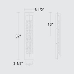 Rivera 32" Outdoor Wall Sconce