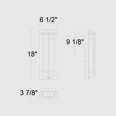 Frank 18" Outdoor Wall Sconce