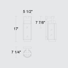 Winston 17" Outdoor Wall Sconce